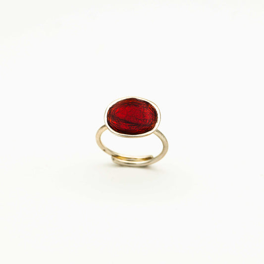 Δαχτυλίδι από Ασήμι 925 Κόκκινο