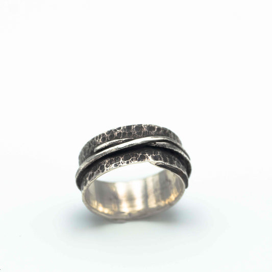 Δαχτυλίδι από Ασήμι 925 με μαύρο πλατίνωμα