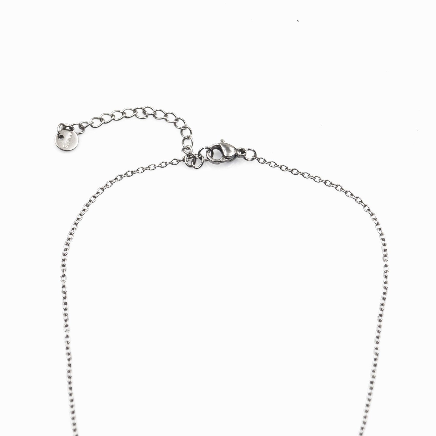 Stainless Steel Chain Necklace with Clasp Mechanism for Charms