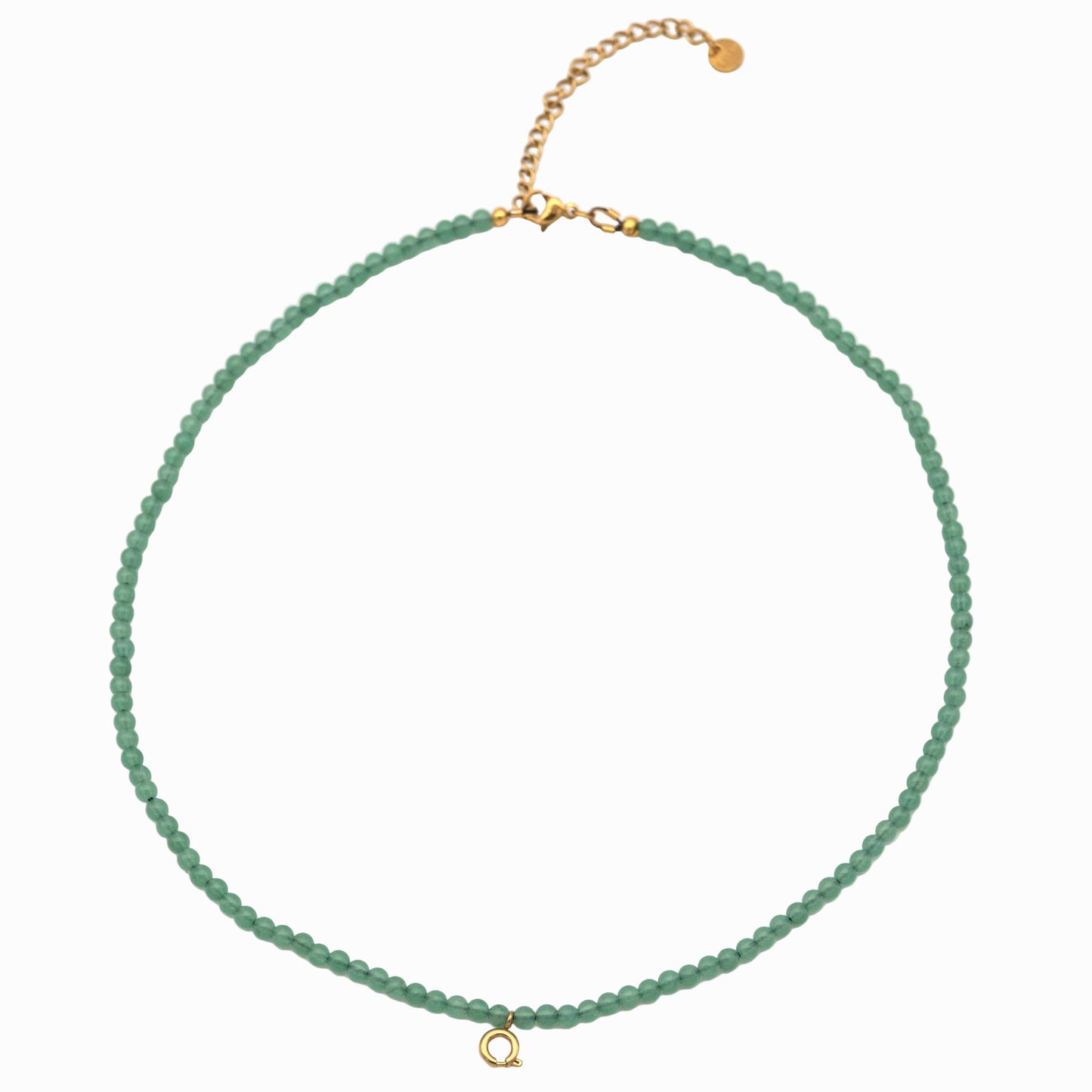 Handmade Aventurine Necklace for Personal Growth – with Interchangeable Pendant Clasp
