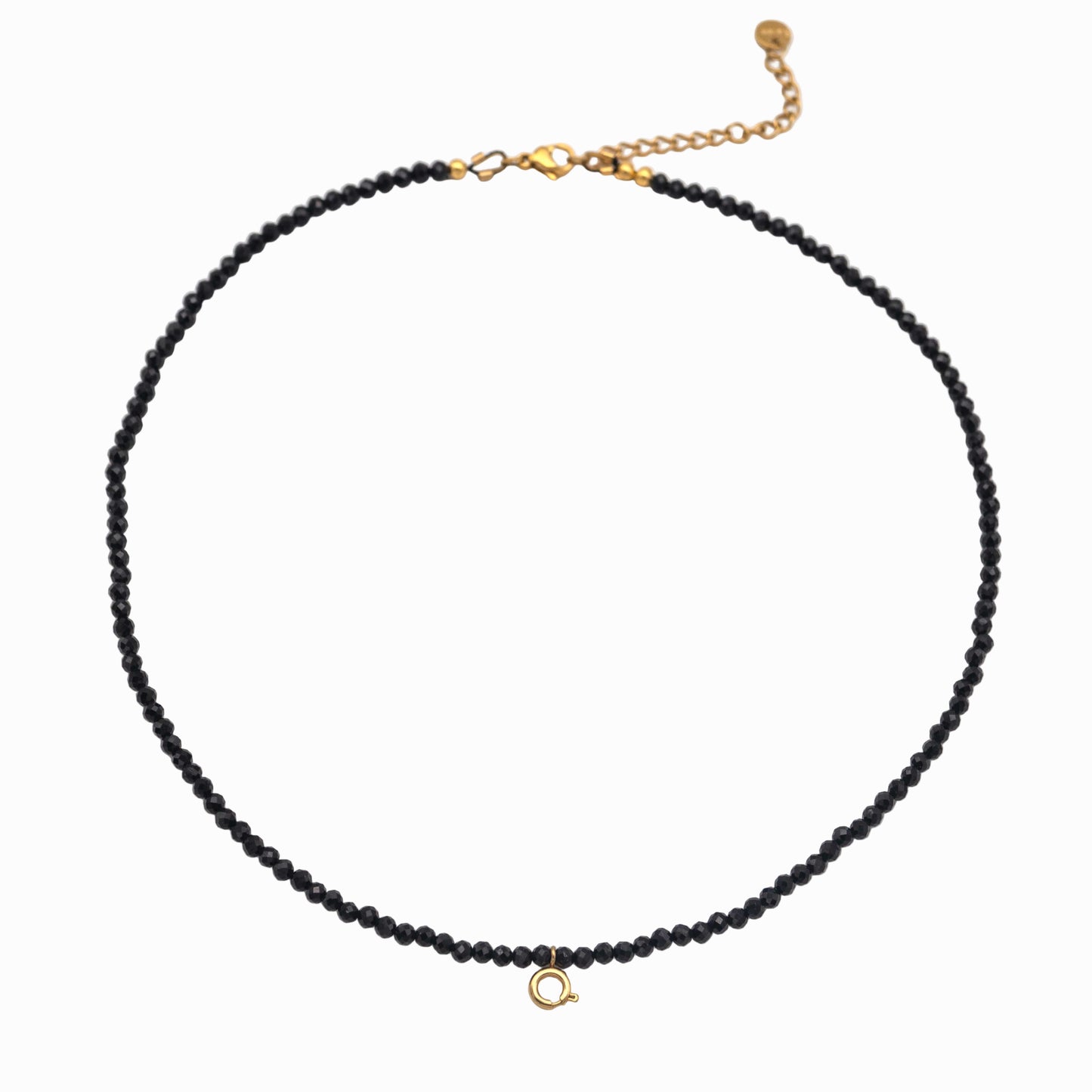 Handmade Black Tourmaline Necklace for Protection – with Interchangeable Pendant Clasp