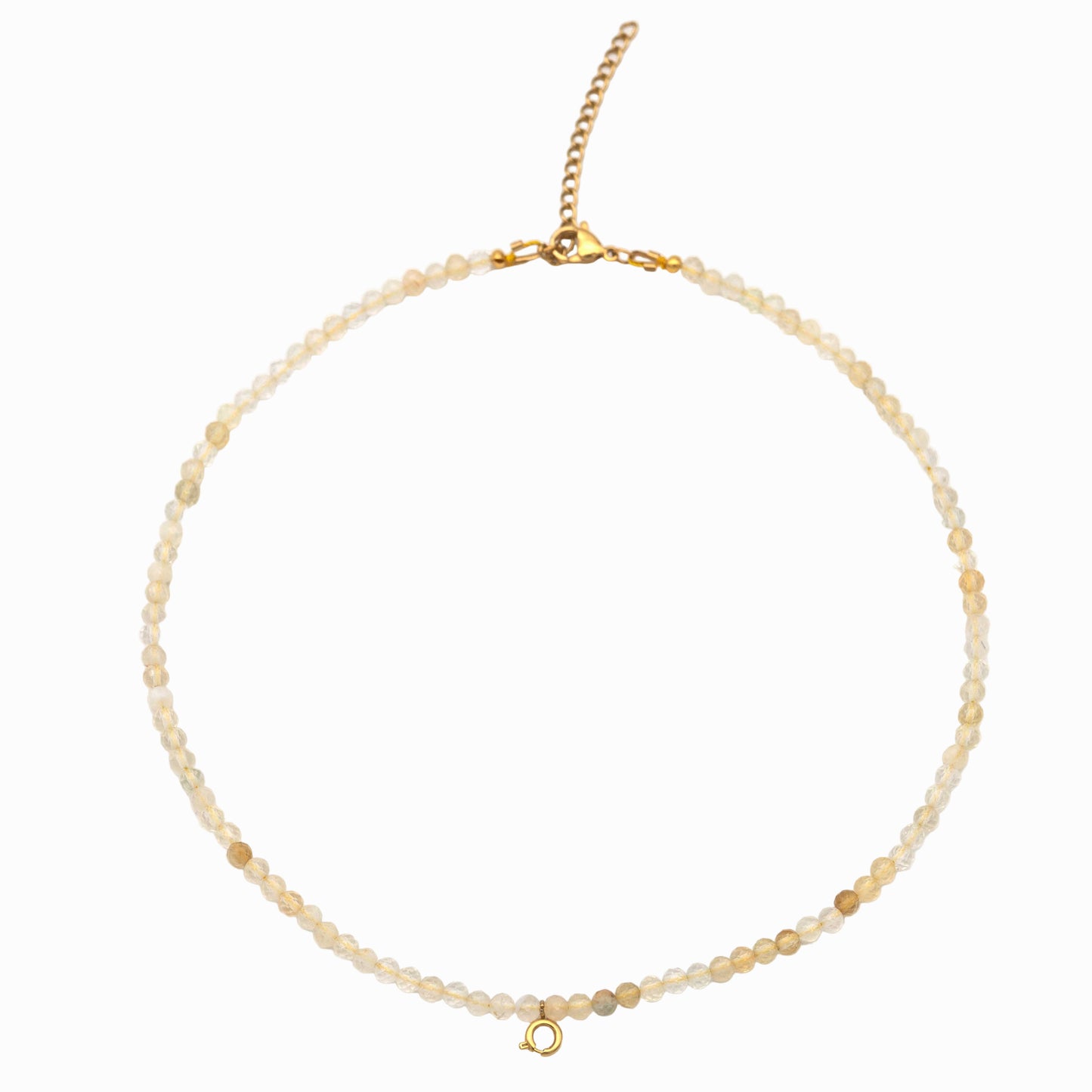 Handmade Citrine Necklace for Abundance – with Interchangeable Pendant Clasp