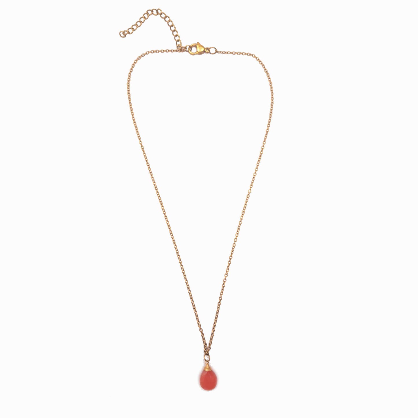 Carnelian Necklace - Stone of Vitality & Passion