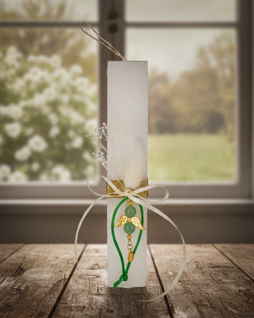 Archangel Raphael Easter Candle – Handmade Talisman for Healing