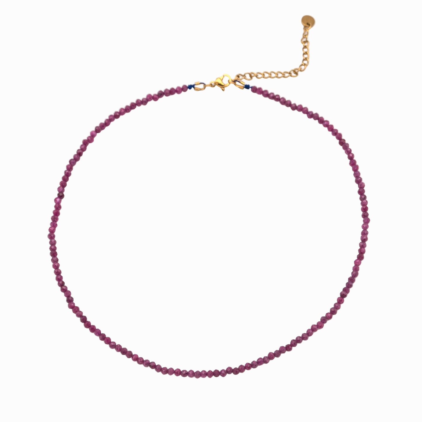 Handmade Ruby Necklace for Courage