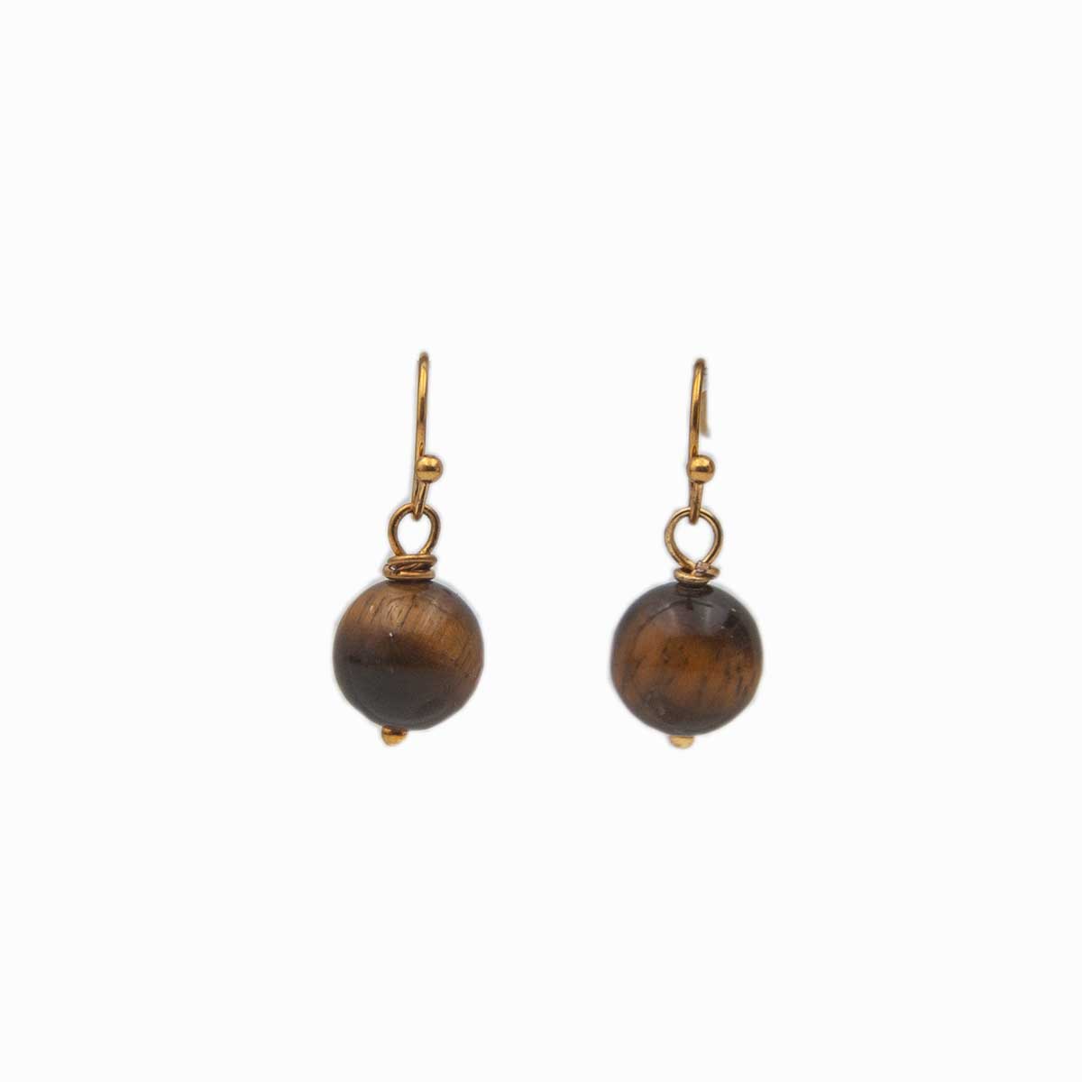 Tiger’s Eye Earrings – Protection, Courage & Focus