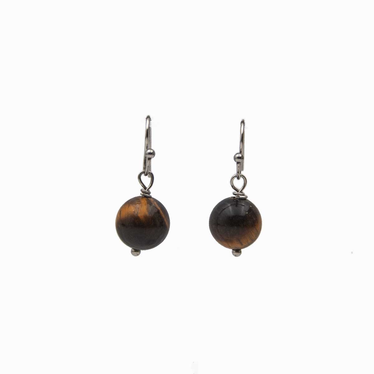 Tiger’s Eye Earrings – Protection, Courage & Focus