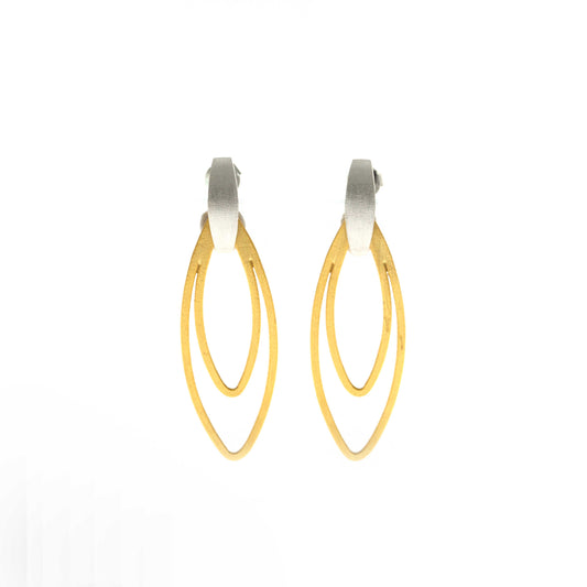 Gold Platted Silver 925 Earrings