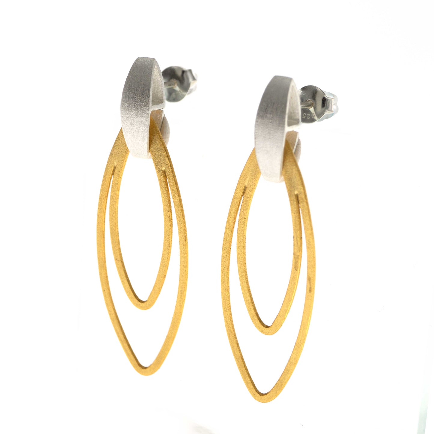 Gold Platted Silver 925 Earrings