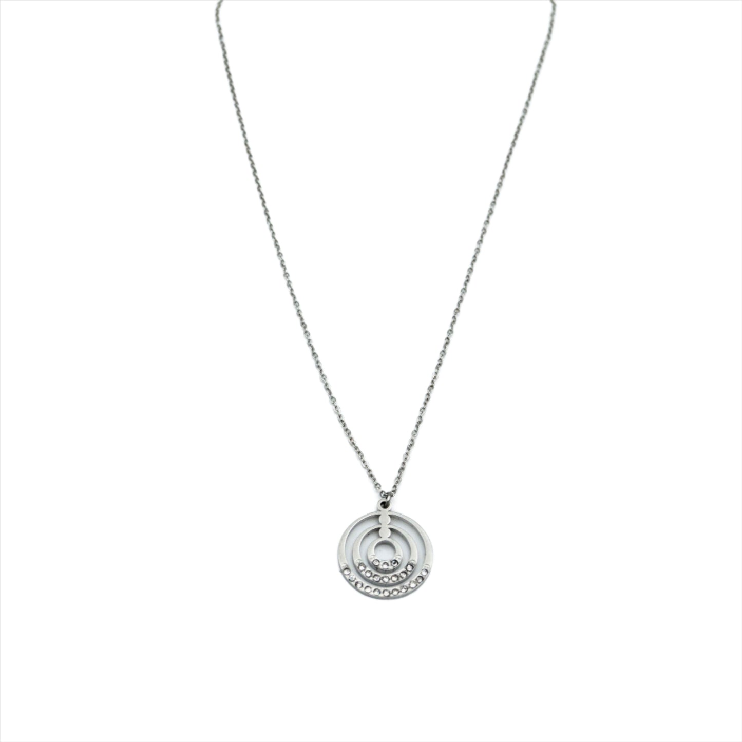 Necklace Circles with Zircon