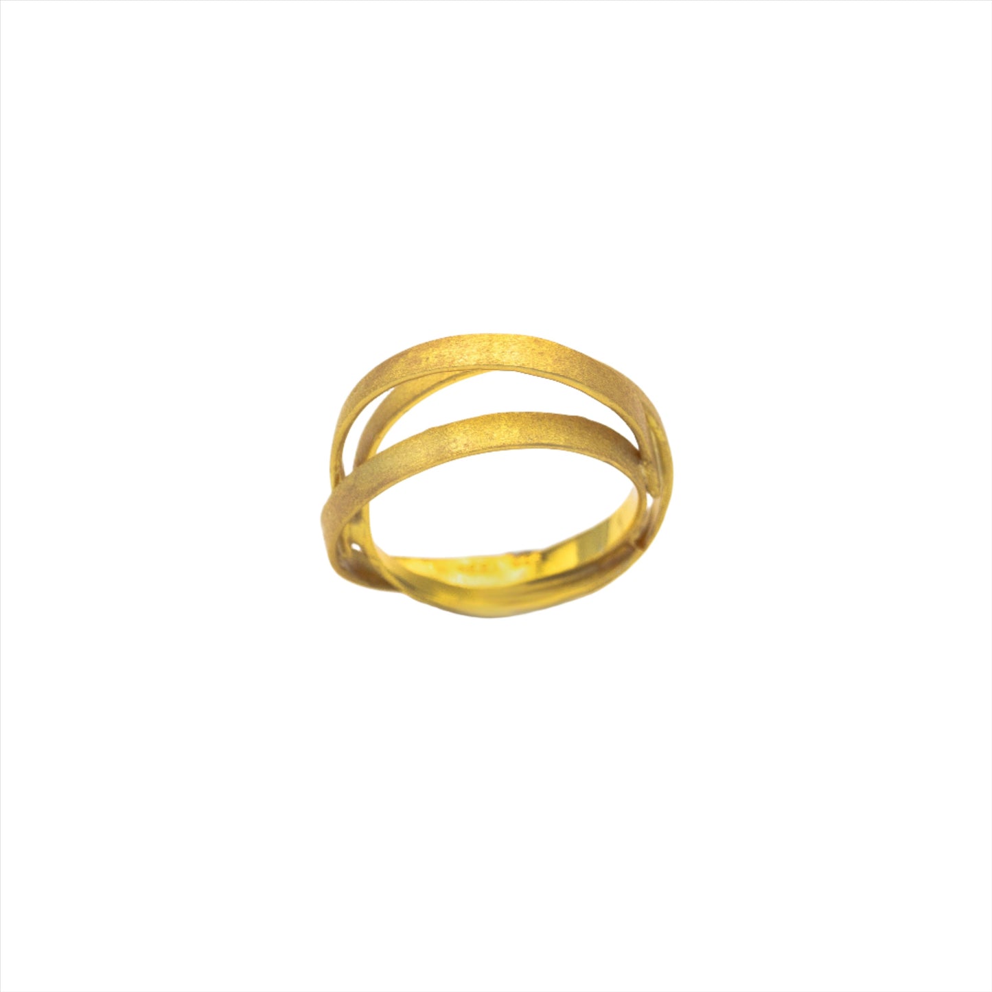 Circles - Gold-Plated Silver 925 Ring