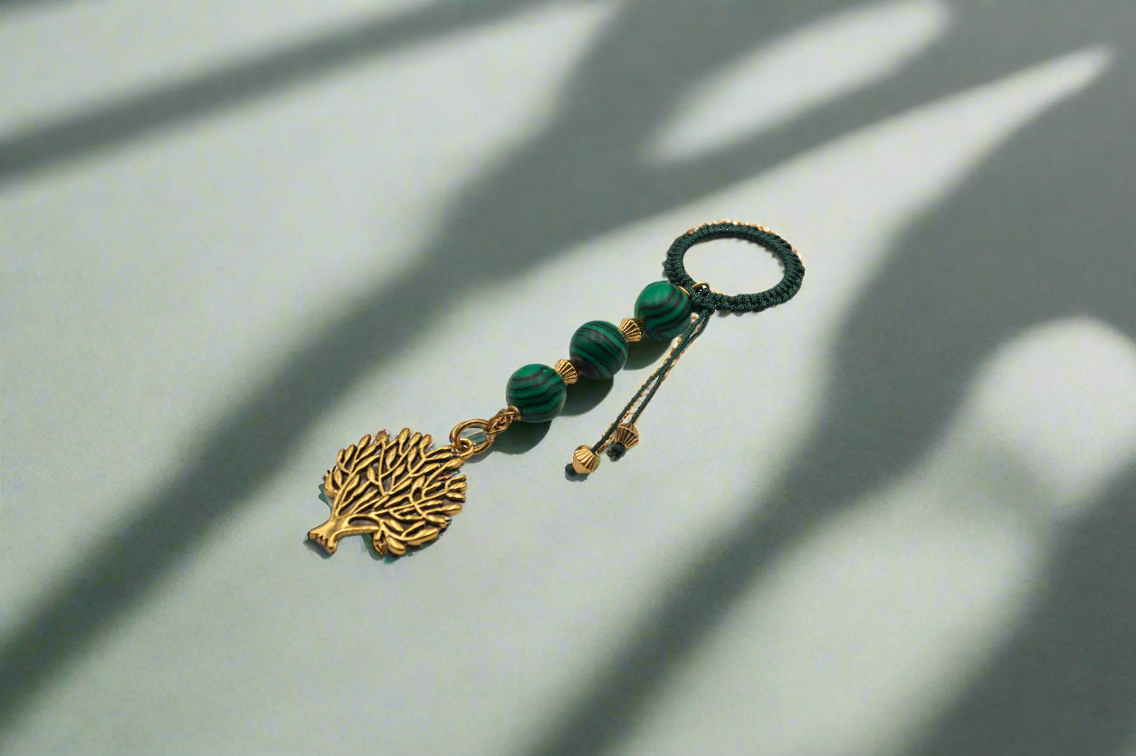 Χειροποίητο Φυλαχτό Μαλαχίτης - Μεταμόρφωση