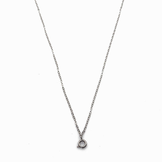 Χειροποίητη ατσάλινη αλυσίδα με μηχανισμό κουμπώματος για μενταγιόν