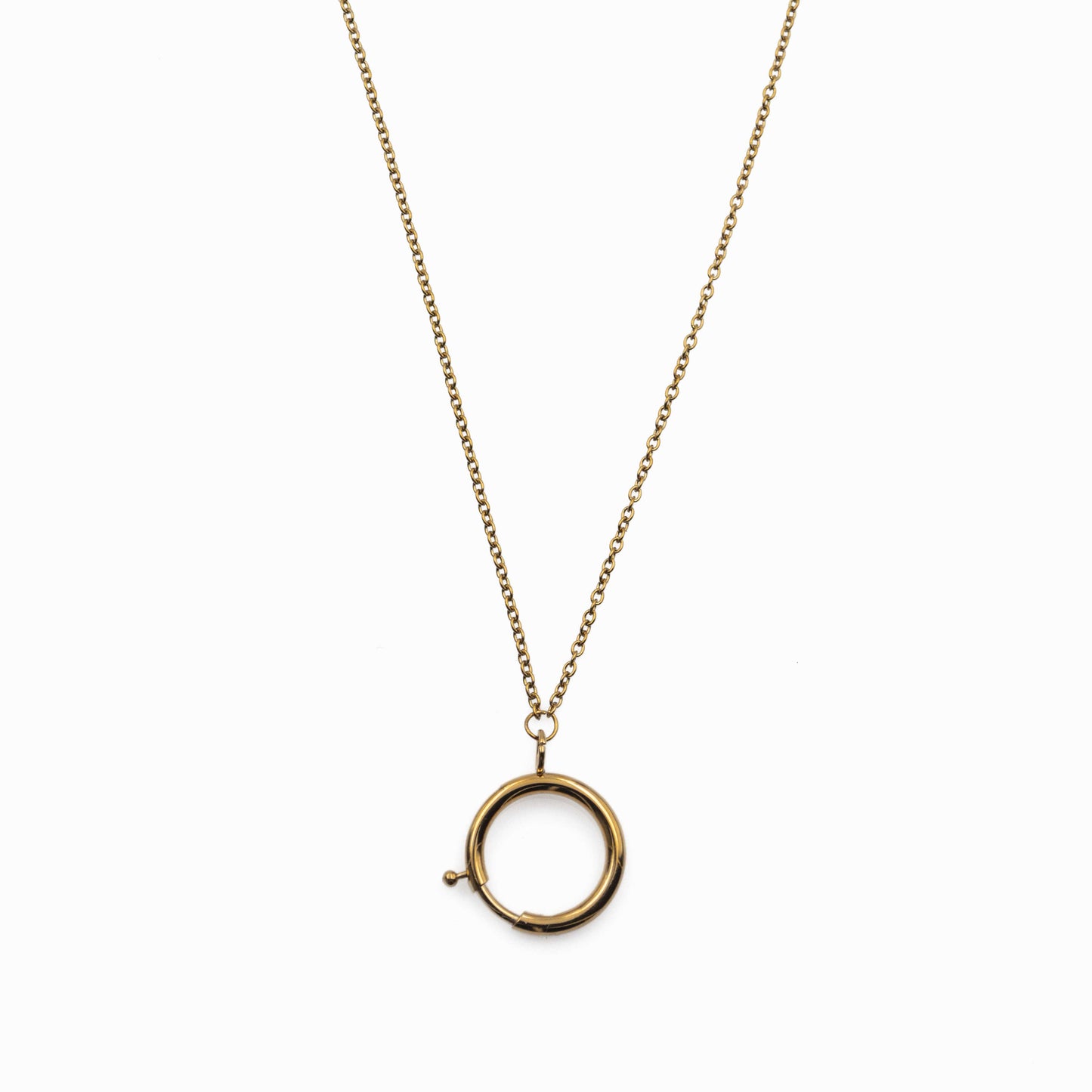 Επιχρυσωμένη Ατσάλινη Αλυσίδα με Μηχανισμό Κουμπώματος για Charms