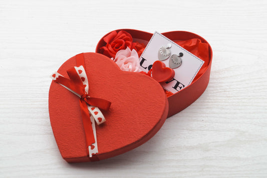 Σκουλαρίκια από Ατσάλι - Δώρο Αγίου Βαλεντίνου