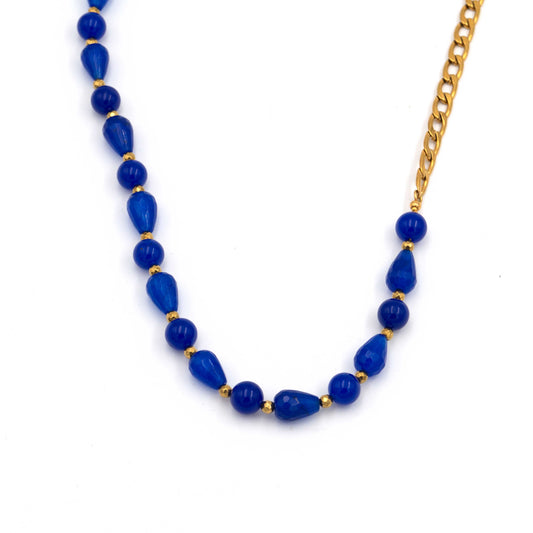 Necklace with Blue Agate