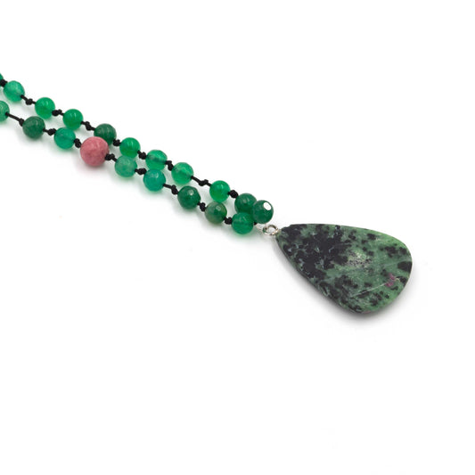 Necklace with Green Agate