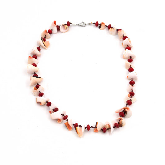 Coral & Sea Shell Necklace