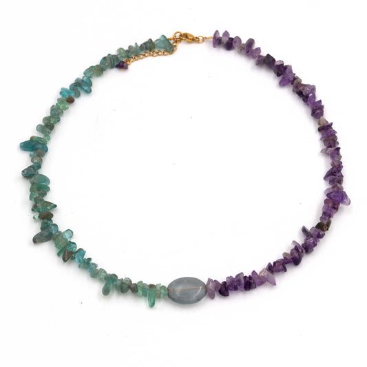 Amethyst and Fluorite Necklace