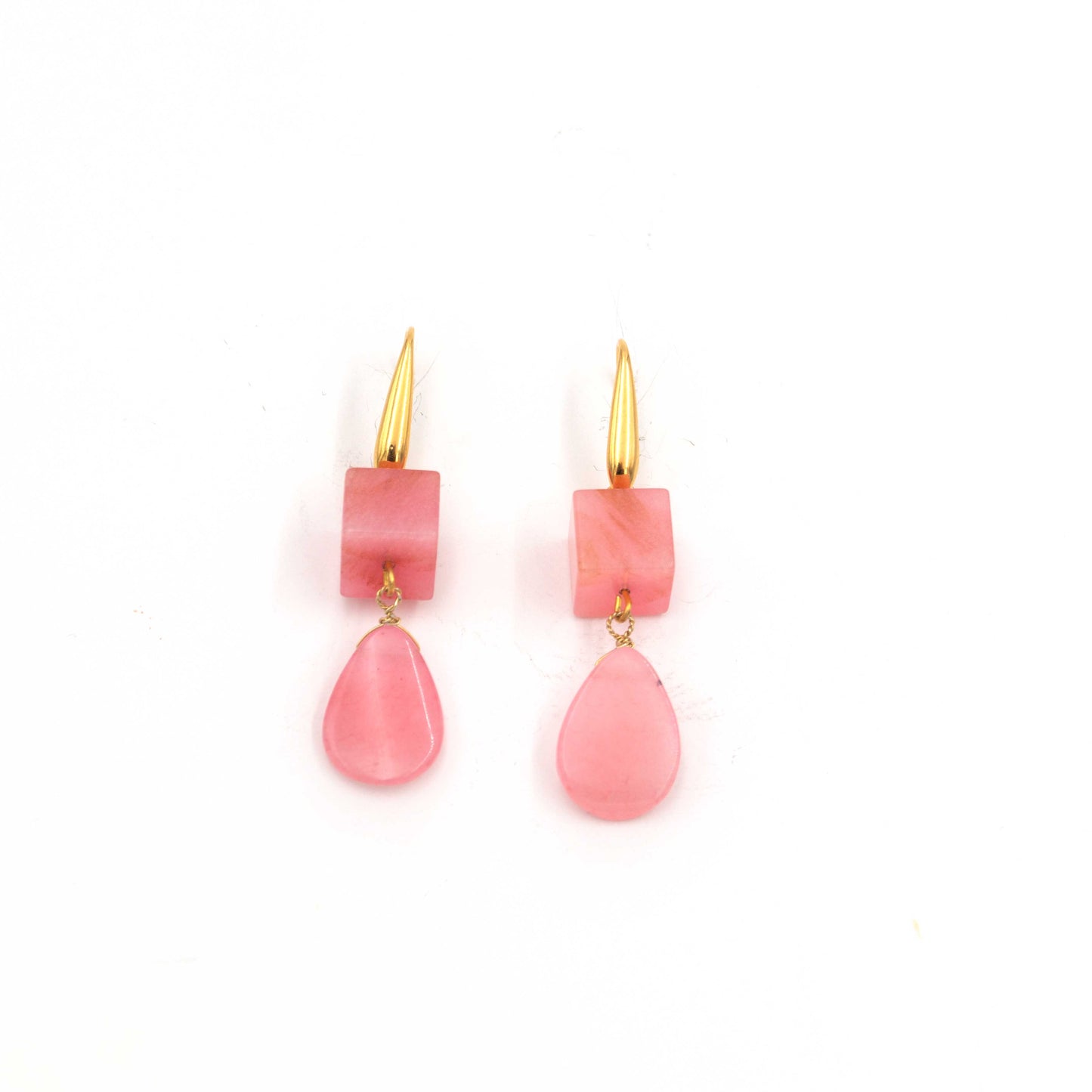 Pink Quartz Earrings