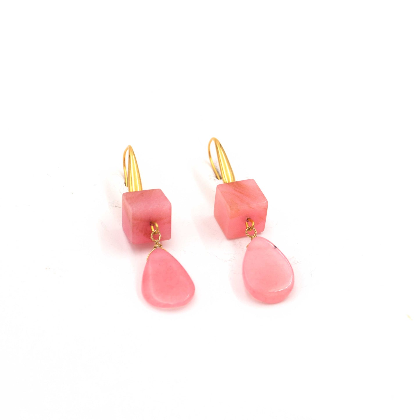 Pink Quartz Earrings