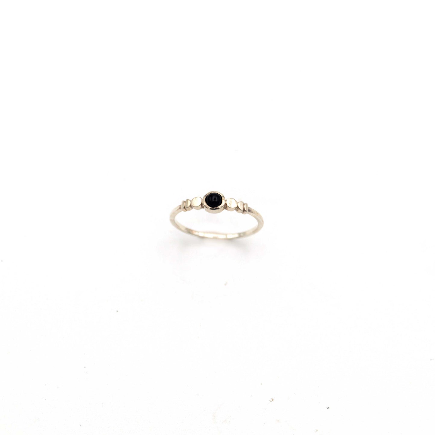 Silver Ring Black Agate