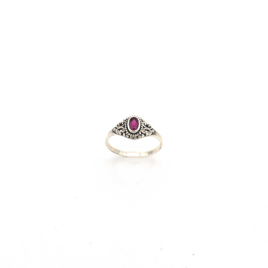 Silver Ring Ruby