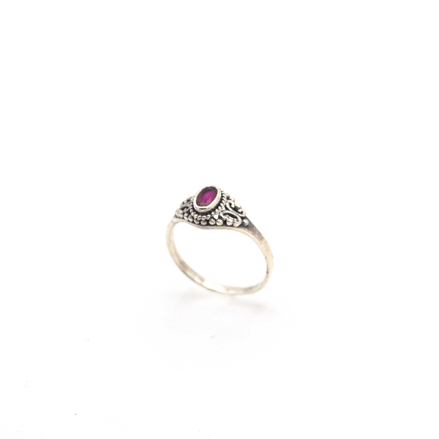 Silver Ring Ruby