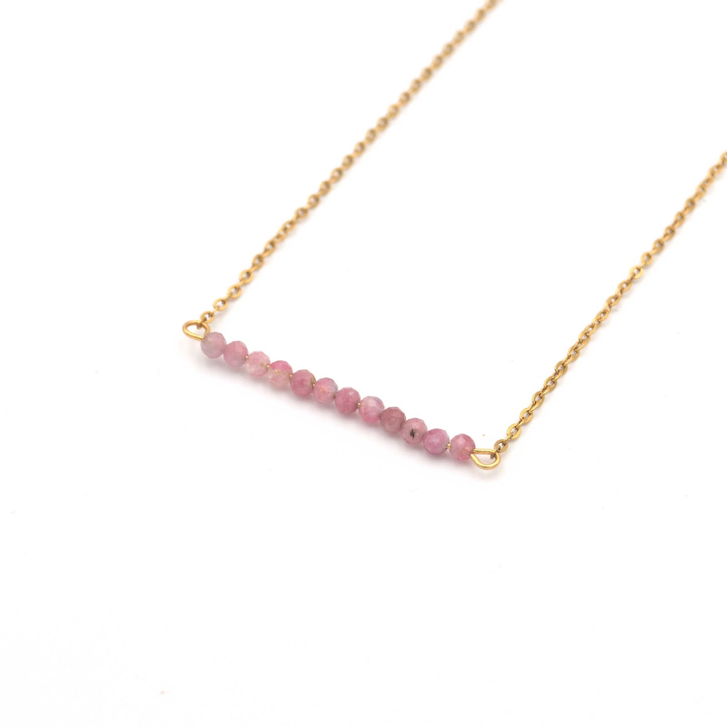 Handmade Pink Tourmaline Necklace