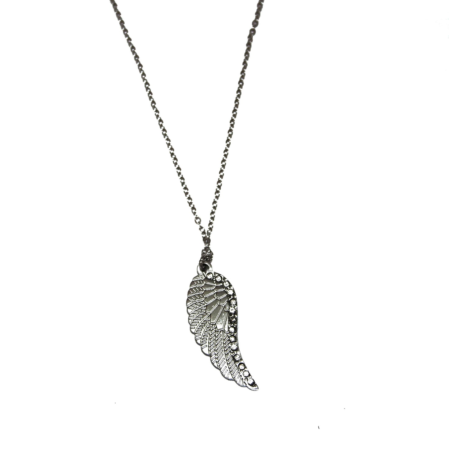 Angel's Wing Stainless Steel Necklace - Silver & Gold