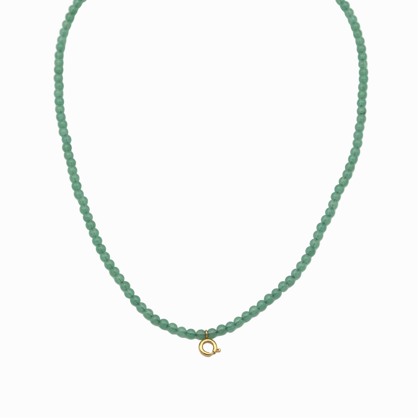 Χειροποίητο κολιέ Αβεντουρίνη - Προσωπική Ανάπτυξη με μηχανισμό κουμπώματος για μενταγιόν