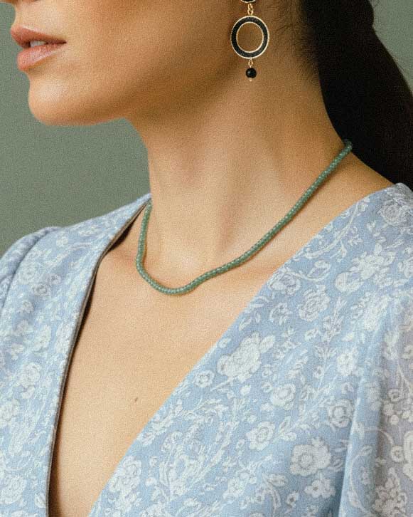 Χειροποίητο κολιέ Αβεντουρίνη - Προσωπική Ανάπτυξη