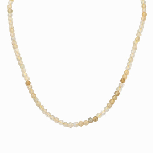 Χειροποίητο κολιέ Κιτρίνης (Citrine) - Αφθονία