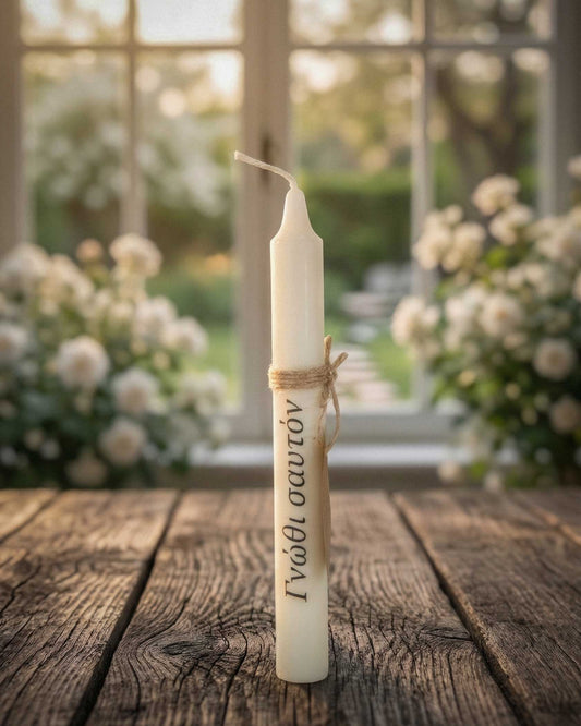 Χειροποίητο Αρωματικό Κερί με Ελληνικό Quote