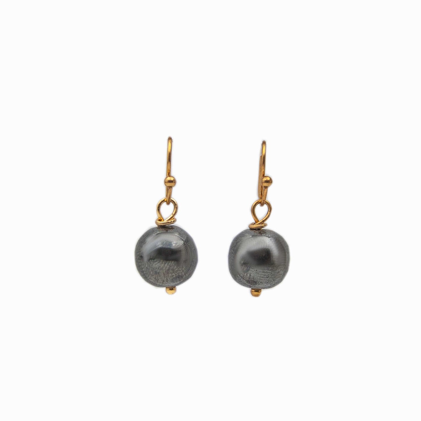 Hematite Earrings – Grounding, Strength & Protection