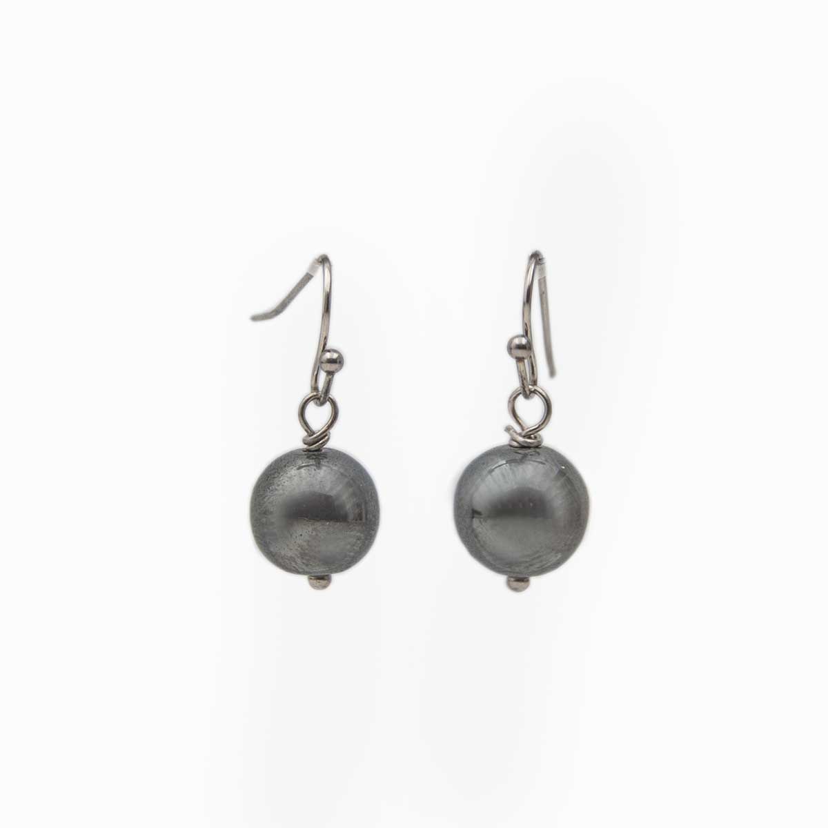 Hematite Earrings – Grounding, Strength & Protection