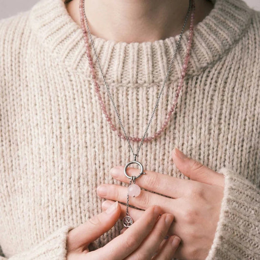 "Αγάπη & Εξέλιξη" - Ροζ Τουρμαλίνη & Χαλαζίας