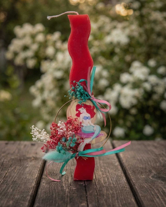 Handmade Little Mermaid Easter Candle