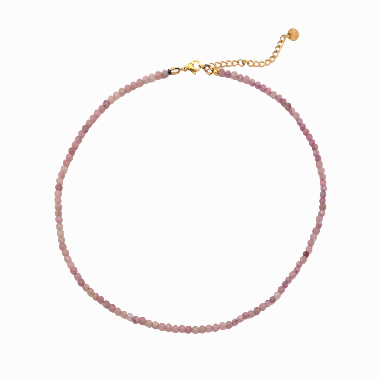 Χειροποίητο κολιέ Ροζ Τουρμαλίνη - Αγάπη