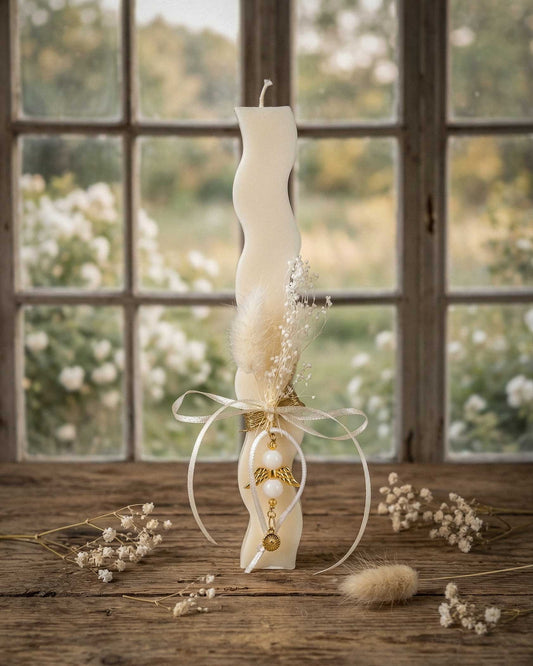 Archangel Gabriel Easter Candle – Handmade Talisman for Inner Peace