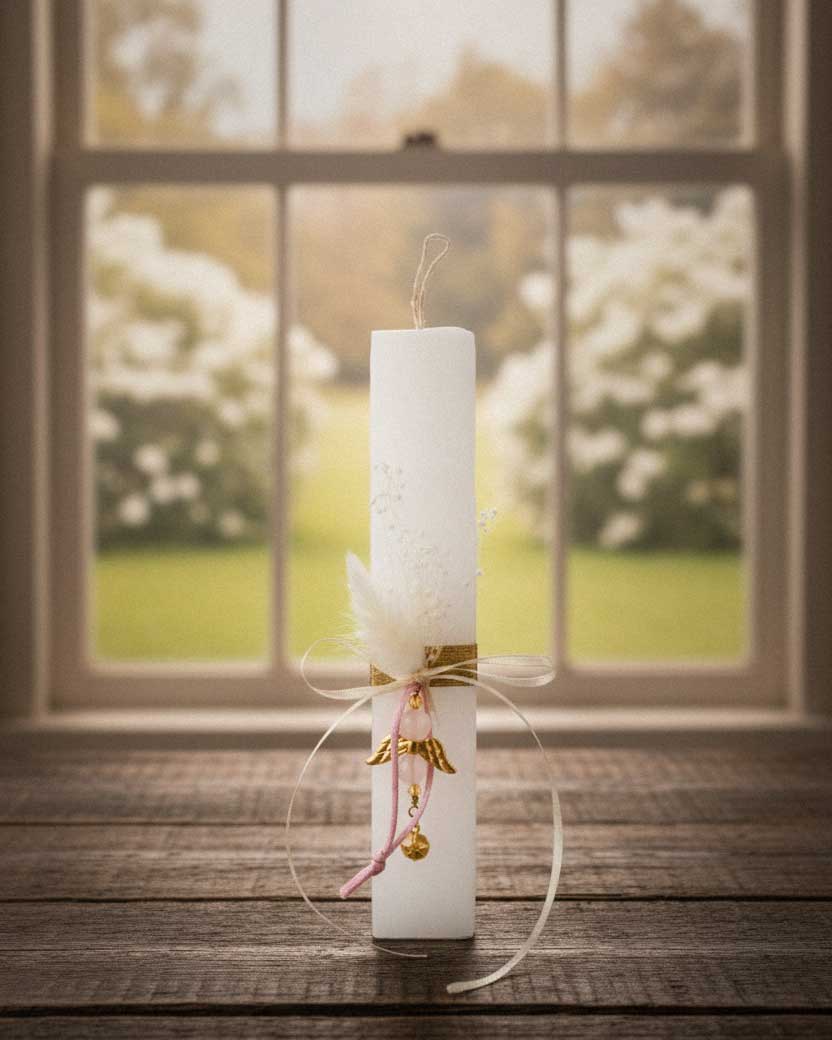 Archangel Chamuel Easter Candle – Handmade Talisman for Love