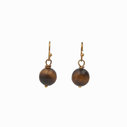 Tiger’s Eye Earrings – Protection, Courage & Focus