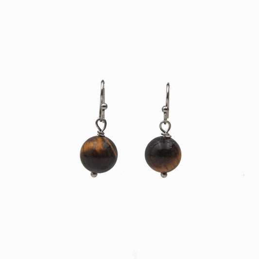 Tiger’s Eye Earrings – Protection, Courage & Focus