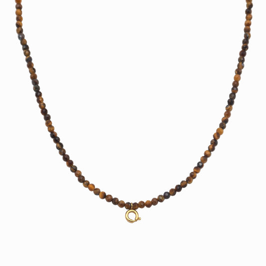 Χειροποίητο κολιέ Μάτι της Τίγρης - Αυτοπεποίθηση με μηχανισμό κουμπώματος για μενταγιόν